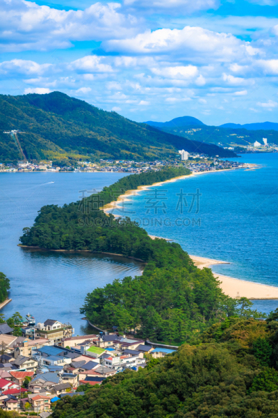天桥立,日本,宫津湾,京都府,自然,垂直画幅,天空,旅游目的地,无人,蓝色