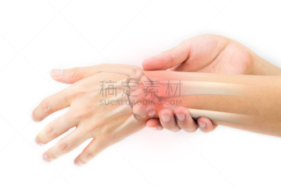 身体受伤,腕骨,人类骨架,水平画幅,重复性运动损伤,情绪压力,努力,锐角,偏远的,腕管症
