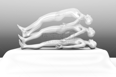 面貌相似的人,灵魂出窍,灵性,水平画幅,死后的世界,绘画插图,计算机制图,计算机图形学
