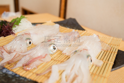 活力,鱿鱼,餐具,水平画幅,软体动物,膳食,海产,触须,餐馆,装饰菜
