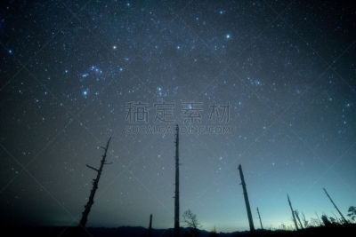 奈良县,山口,日本,ohdaigahara,星系,天空,美,里山,休闲活动,水平画幅