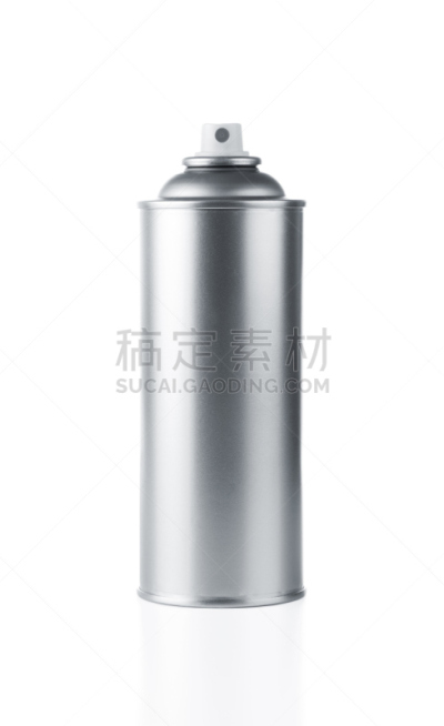 油漆罐,空白的,白色背景,金属质感,垂直画幅,留白,喷雾罐,艺术,银色,无人