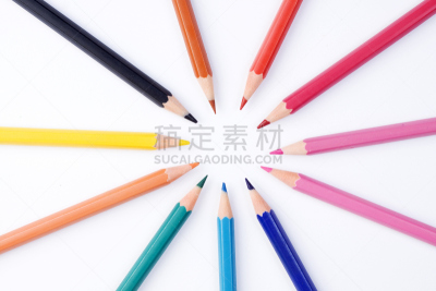 蜡笔,多色的,腥黑穗病,绘画插图,调色板,艺术,水平画幅,尖利,组物体,特写
