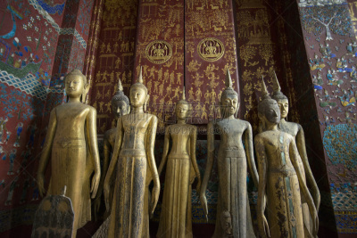 琅勃拉邦,佛,香通寺,老挝,亚洲,图像,著名景点,无人,水平画幅,建筑