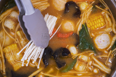 食用菌,汤姆,秘密,传统,蔬菜,热,泰国食品,香料,食品,泰国