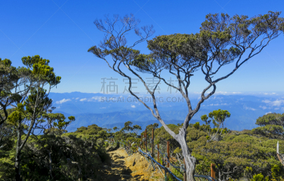 沙巴州,马来西亚,京那峇鲁山,天空,休闲活动,水平画幅,云,山,婆罗洲岛,哥打基纳巴卢