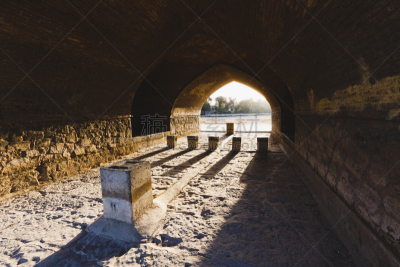 Si-o-Seh Pol, also called the Bridge of 33 Arches, Isfahan, Iran