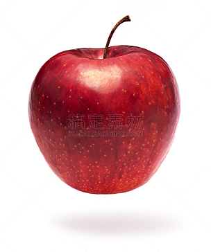 红色,苹果,白色,垂直画幅,水果,无人,乌克兰,熟的,背景分离,特写
