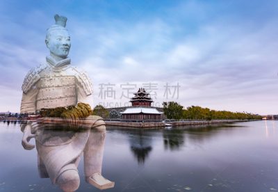 故宫,勇士,水平画幅,雪,无人,户外,过去,亭台楼阁
