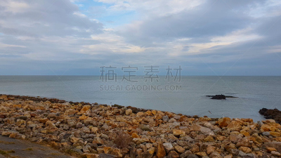 户外,霍斯,小的,都柏林,码头,郊区,自然美,半岛,水,天空