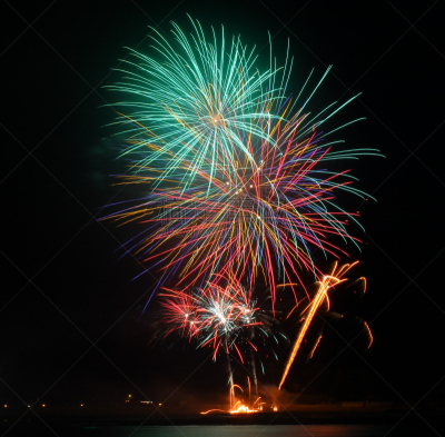 假日,焰火,散步道,巴士底日,水平画幅,彩色图片,2015年,摄影,爆炸,照亮