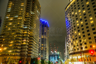 横滨高速铁路,横滨,夜晚,商务,城市生活,城镇景观,海港,装饰物,户外,建筑
