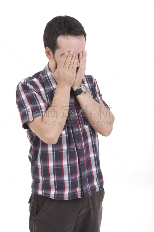 男人,平衡折角灯,垂直画幅,情绪压力,人,白人,悲哀,正装,人的脸部
