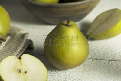 梨,生食,绿色,有机食品,洛非梨,金梨,巴氏梨,波士克梨,水平画幅,素食