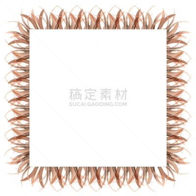 花坛,尤脑香科树,褐色,边框,艺术,无人,手艺,白色背景,干的,背景分离