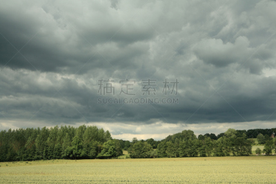 田地,乌云,天空,暴风雨,水平画幅,地形,景观设计,无人,欧洲,埃纳省