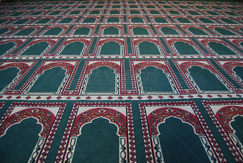 小毯子,中东,红色,图像,开罗,无人,祈祷垫,水平画幅,绿色,祈祷