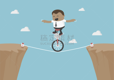 绳子,平衡,儿童,男商人,非洲,风险,商务,超小号,单轮脚踏车,背景分离