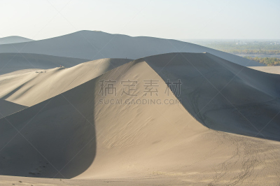 敦煌,沙丘,中国,甘肃省,自然,水平画幅,山,沙子,无人,户外