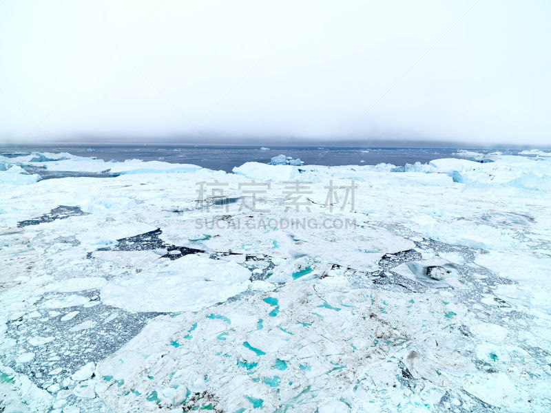 北冰洋,航拍视角,冰山,北极,格陵兰,天空,风,气候,雪,北美