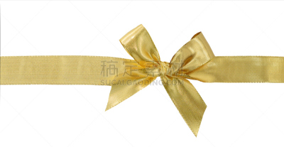 蝴蝶结,缎带,黄金,白色,背景分离,分离着色,装饰艺术,包装纸,生日礼物,黄色