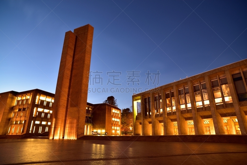 华盛顿洲大学,校园,夜晚,大学生,2015年,图书馆,图像,水平画幅,西雅图,摄影