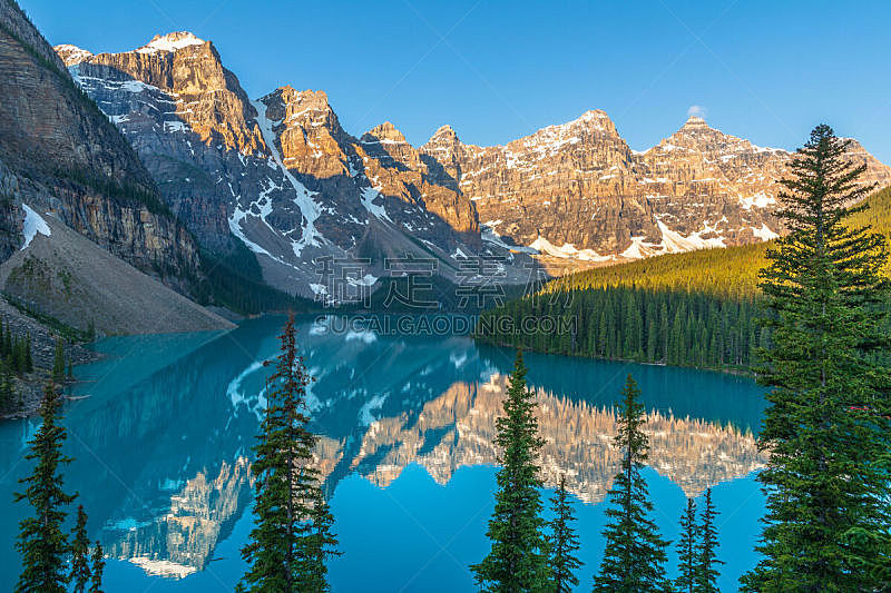 加拿大,自然,班夫,水平画幅,地形,阿尔伯塔省,无人,早晨,夏天,户外