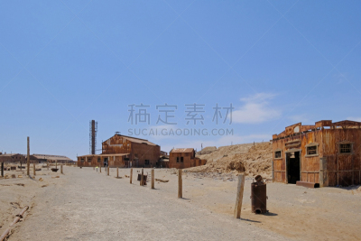 工厂,被抛弃的,智利,伊基克,南美,北,圣诞老公,纪念碑,水平画幅,农业机器