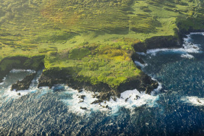 夏威夷大岛,毛伊岛,哈纳,旅游目的地,风景,黑沙,鸡尾酒,夏威夷,航拍视角,玻利尼西亚