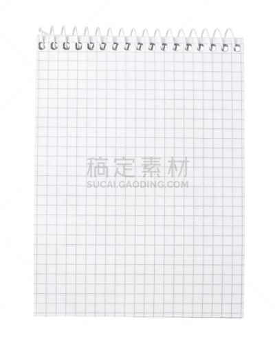 白色背景,纸,螺旋记事本,分离着色,特写,垂直画幅,办公室,留白,新的,电话机