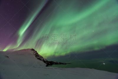 极光,天空,特罗姆瑟县,灵性,臭氧层,水平画幅,夜晚,雪,无人,北极光