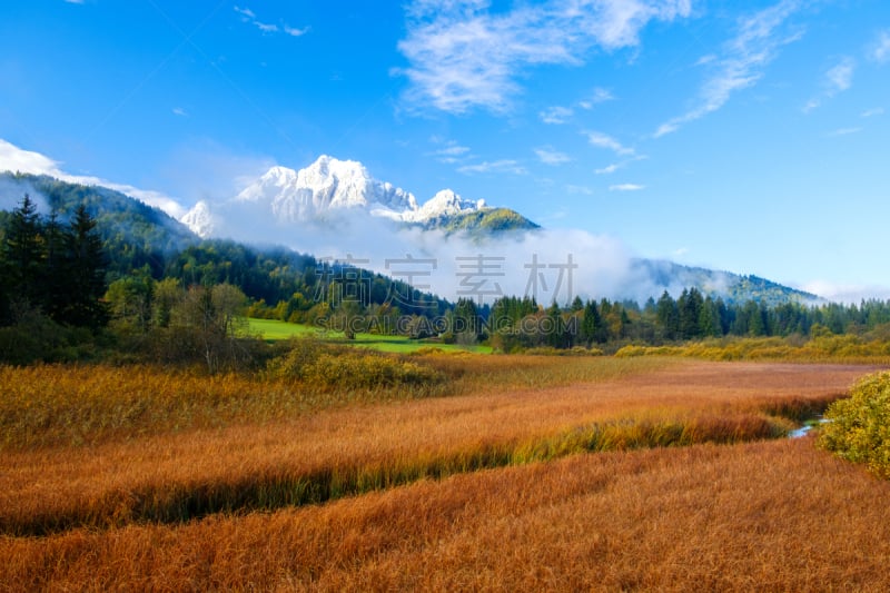 特里格拉夫国家公园,湖,秋天,山,自然美,背景聚焦,国内著名景点,戈雷尼,环境,公园