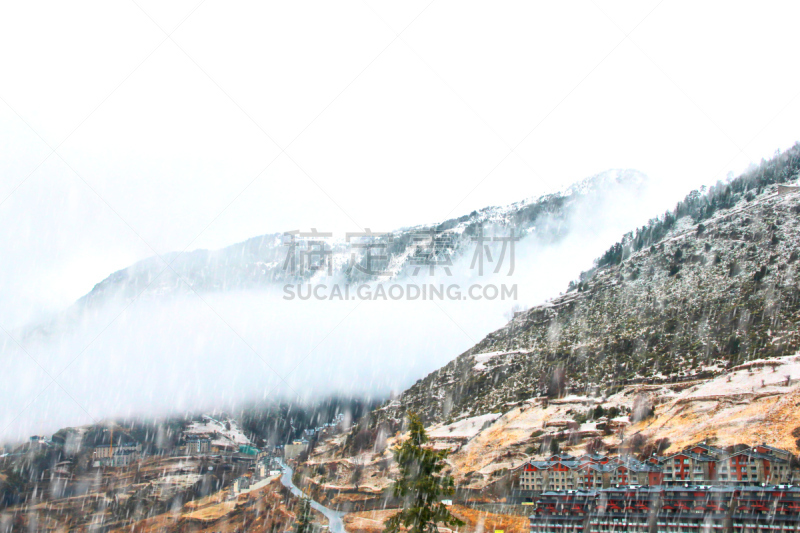 冬天,滑雪场,度假胜地,休闲活动,水平画幅,山,雪,滑雪坡,旅行者