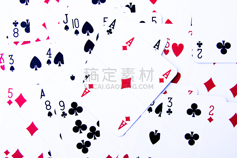 扑克,纸牌,大量物体,在上面,女王卡,扑克牌a,王卡,水平画幅,风险,露天平台