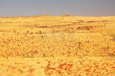 the pilbara,澳大利亚,三齿稃,北领地州,东欧大草原,西澳大利亚,水平画幅,山,旅行者,夏天