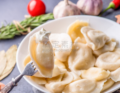 酱汁,塞满了的,饺子,煮食,充满的,背景,盘子,国内著名景点,蔬菜,热