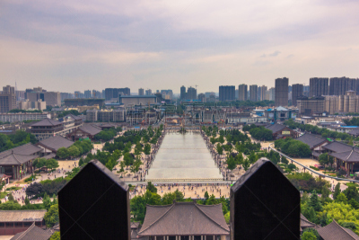 宝塔,西安,巨大的,风景,鹅肉,中国,野生植物,2014年,七月,大雁塔