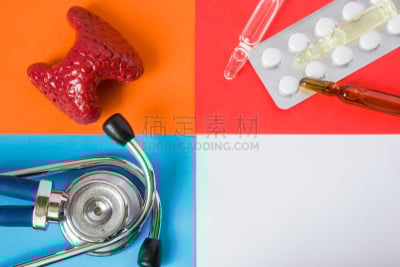 医疗诊断工具,白色,听诊器,橙色,蓝色,健康保健,甲状腺,药,红色