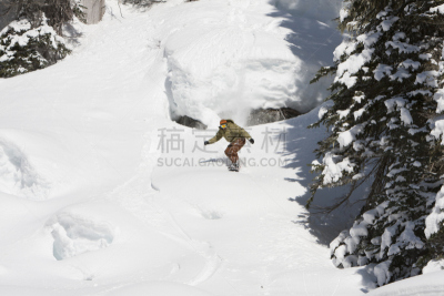 滑雪板,悬崖,陆地,史蒂文斯山口,空中技巧,滑雪场,卡斯基德山脉,华盛顿州,休闲活动,水平画幅