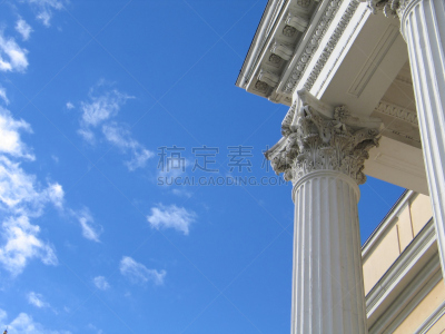 白色,柱子,达姆施塔特,悬臂桥,希腊罗马式的风格,建筑石碑,科林斯式,天空,古董,水平画幅