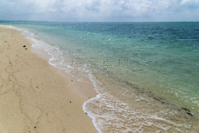 海滩,竹富岛,冲绳县,风景,留白,休闲活动,沙子,平视角,竹富町,纯净