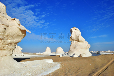 石灰石,埃及,撒哈拉沙漠,式样,白色沙漠,热,超现实主义的,巴哈利雅绿洲,著名景点,沙漠