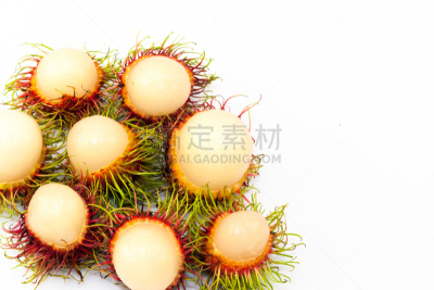红毛丹,水果,去皮的,甜食,背景,水平画幅,素食,无人,有机食品,维生素