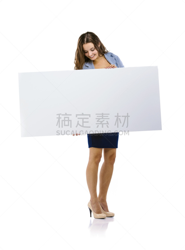 留白,女商人,垂直画幅,美,青少年,美人,套装,白人,充满的,市场营销