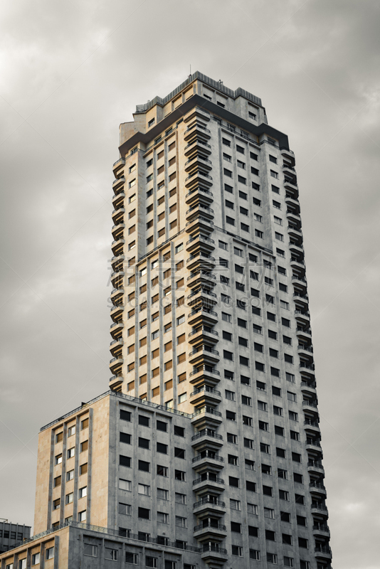 Skyscraper in the Plaza de España in Madrid