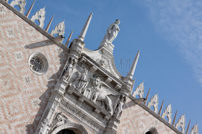 doge's palace,公爵宫总督宫,圣马可广场,天空,外立面,水平画幅,圆顶建筑,建筑,无人,宫殿