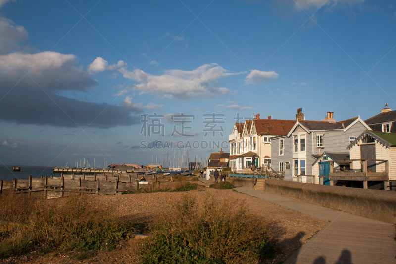 whitstable,海滩,宁静,度假胜地,水平画幅,肯特,肯特岛,无人,乡村,散步道