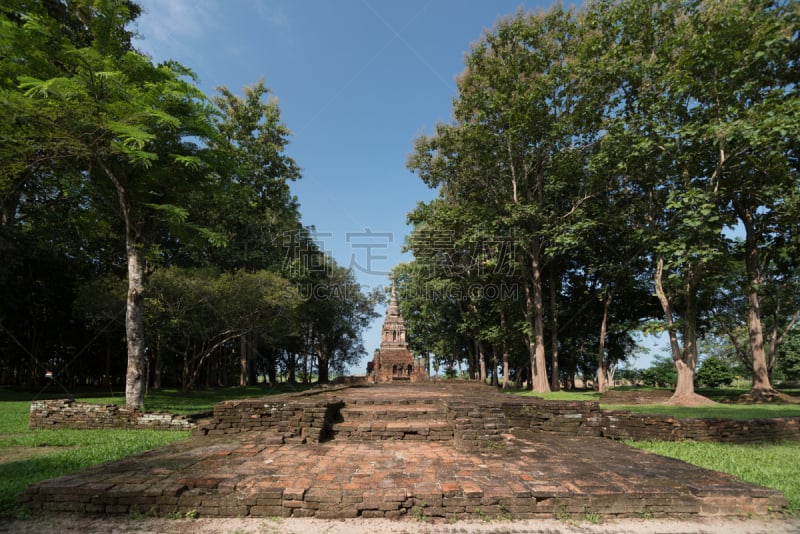 泰国,远古的,宝塔,布希曼族,寺庙,僧院,那加人,清莱府,古董,艺术