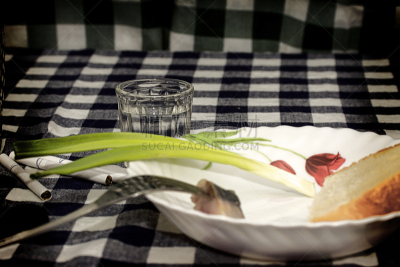 玻璃杯,小吃,伏特加,葱,水平画幅,纺织品,无人,开胃品,玻璃,海产