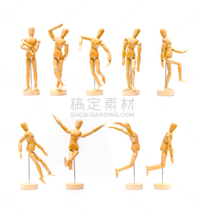 木制,木偶,垂直画幅,迅速,人,组物体,肖像,背景分离,姿态